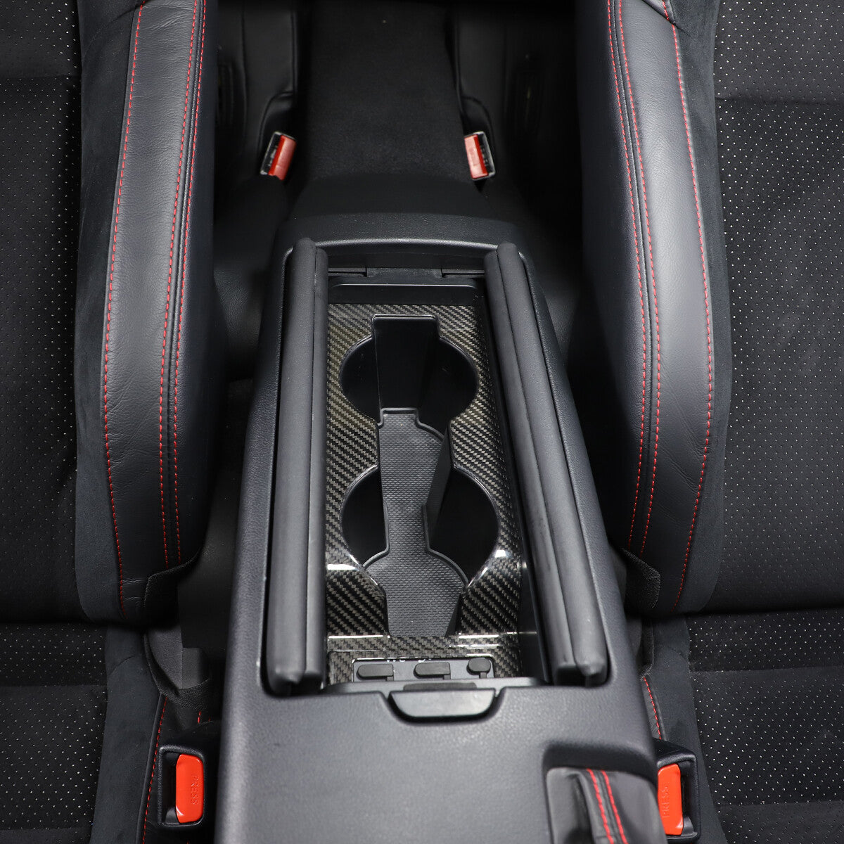 Real Carbon Gear Shift Cup Holder Cover Trim For Tayota GR86/Subaru BRZ 2022 US 5