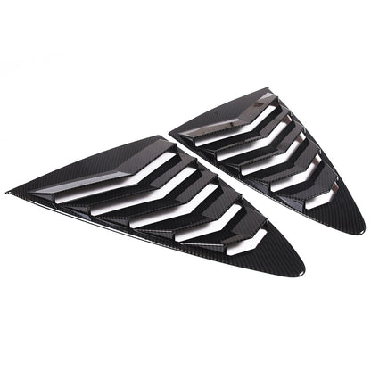 ABS Carbon Fiber Rear Side Window Louver Cover For Jaguar F-TYPE Coupe 13-24 9