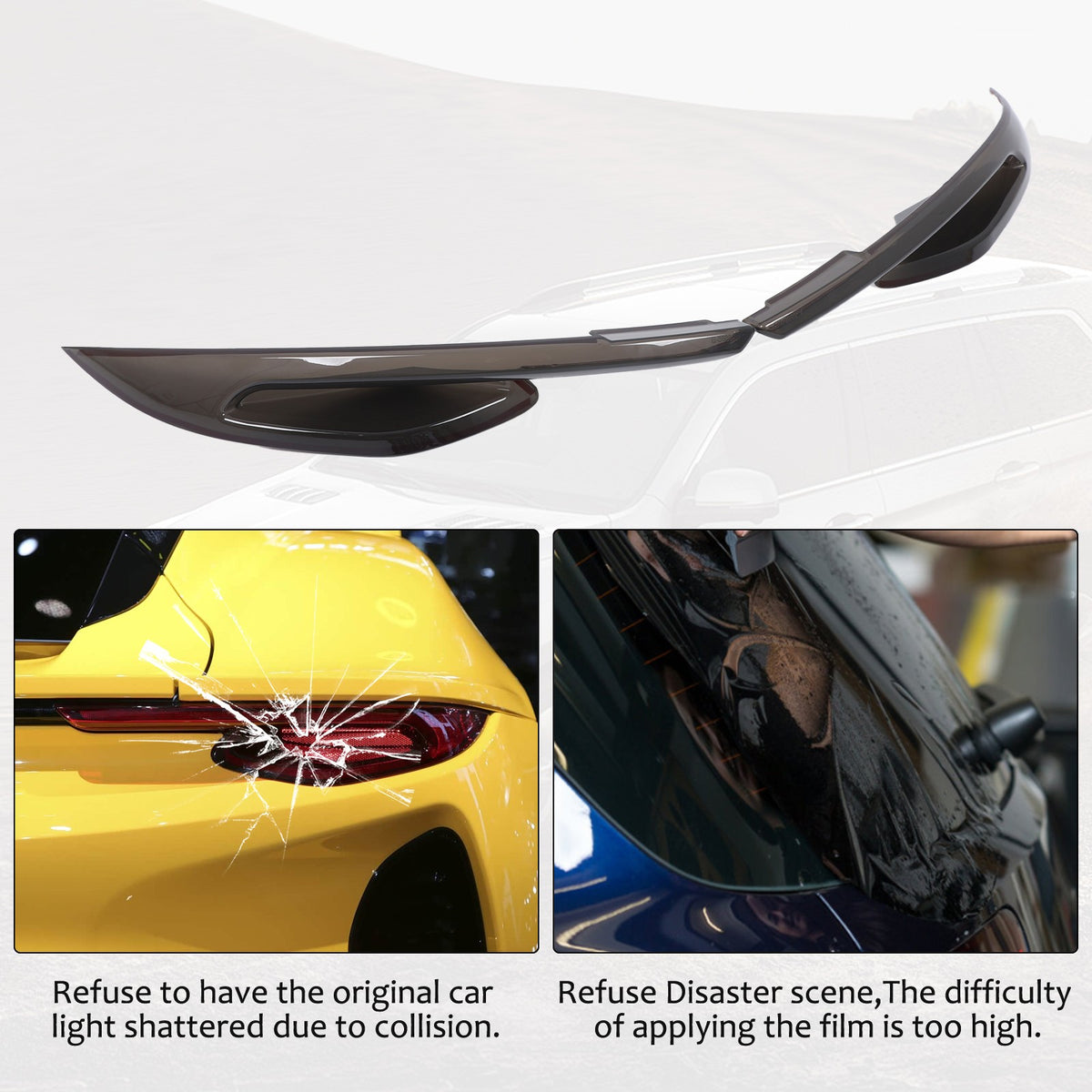 Smoked Black Rear Tail Light Guard Cover Trim For Lotus Emira V6 I4 2021-2025 7