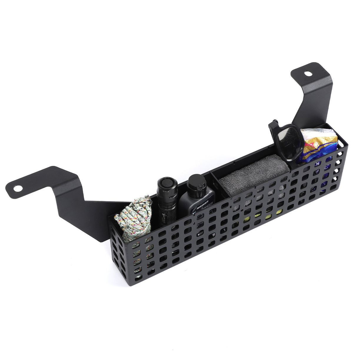 Aluminum Driver Seat Underseat Storage Basket Trim For LR Defender L316 2004-18 19