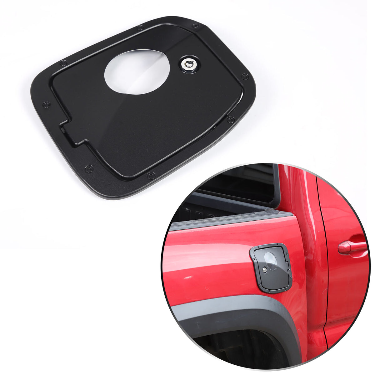 Replacement Fuel Tank Gas Lock Cover Trim For Toyota Tacoma 2016-2023 US 16
