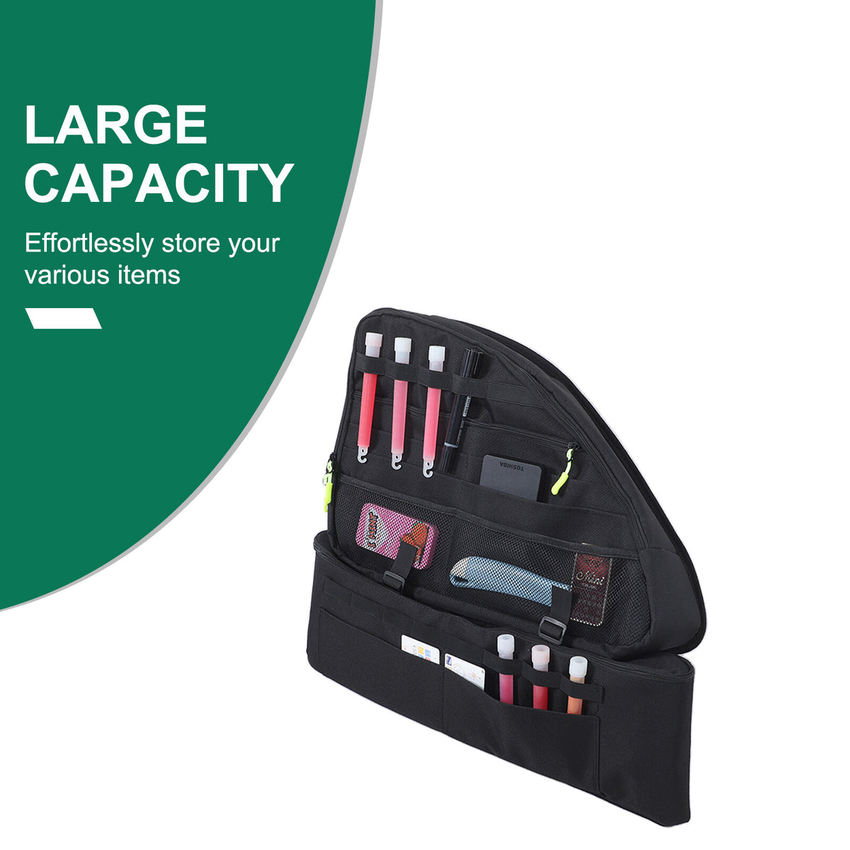 Black Rear Trunk Right Side Storage Bag Organizer For Honda Odyssey RB3 2014-24 11