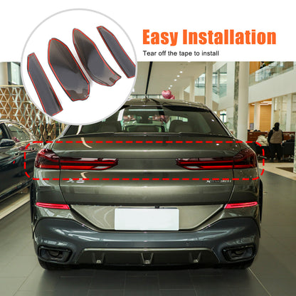 Smoked Rear Tail Light Guard Decor Cover Trim Bezels For BMW X6 G06 2020-2026 10