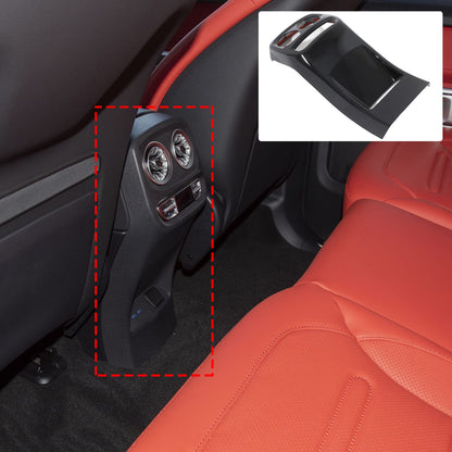 Glossy Piano Black Rear Air Vent Kick Guard Panel Trim For Benz G-Class 2025+ US 5