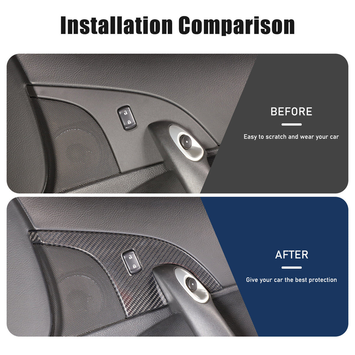 Real Dry Carbon Fiber Full Interior Set Decor Trim Kit for Corvette C6 2005-13 - Styles 1-5 49