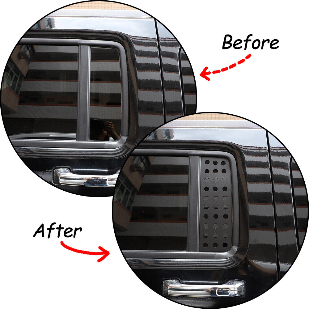 Rear C-pillar Honeycomb Window Glass Plate Trim Cover For Hummer H3 2005-2009 US 8
