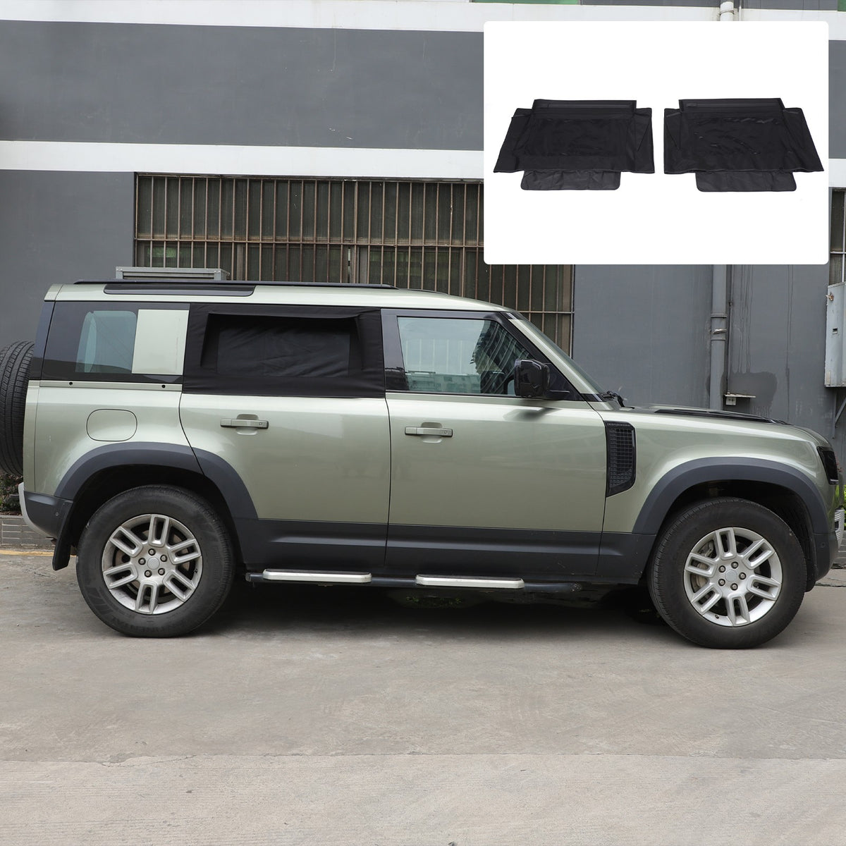 Block Shades Rear Car Door Window Cover Sun Protection Land Rover Defender 2020+ 2