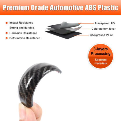Carbon Fiber ABS Inner Door Handle Cover Trim For Toyota FJ Cruiser 2007-2021 16