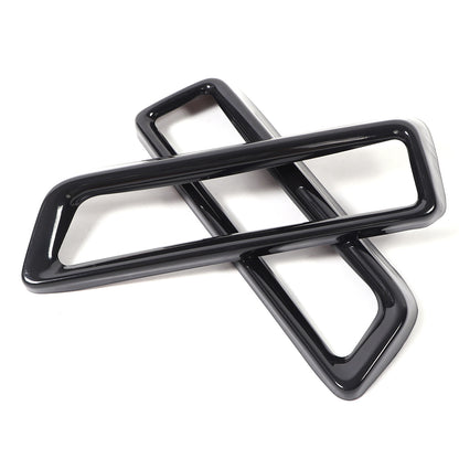 Glossy Black Rear Exhaust Tail Pipe Cover Trim For Cadillac Escalade 2021-2024 7