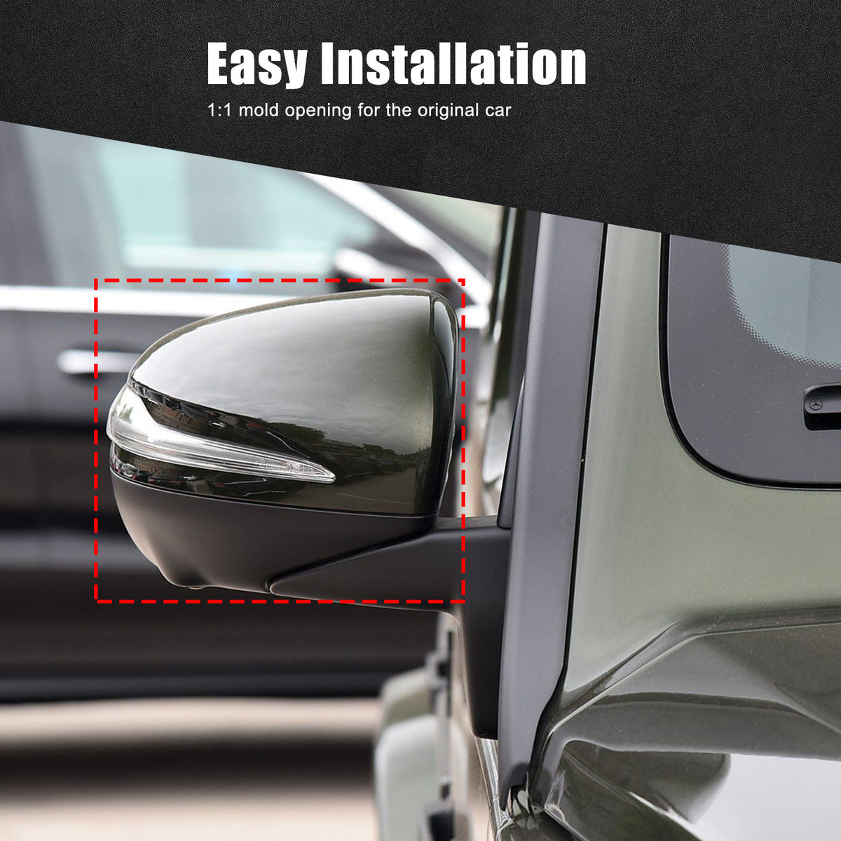Honeycomb Real Carbon Fiber Rear View Mirror Cover Trim For Benz G500 G63 19-23 2