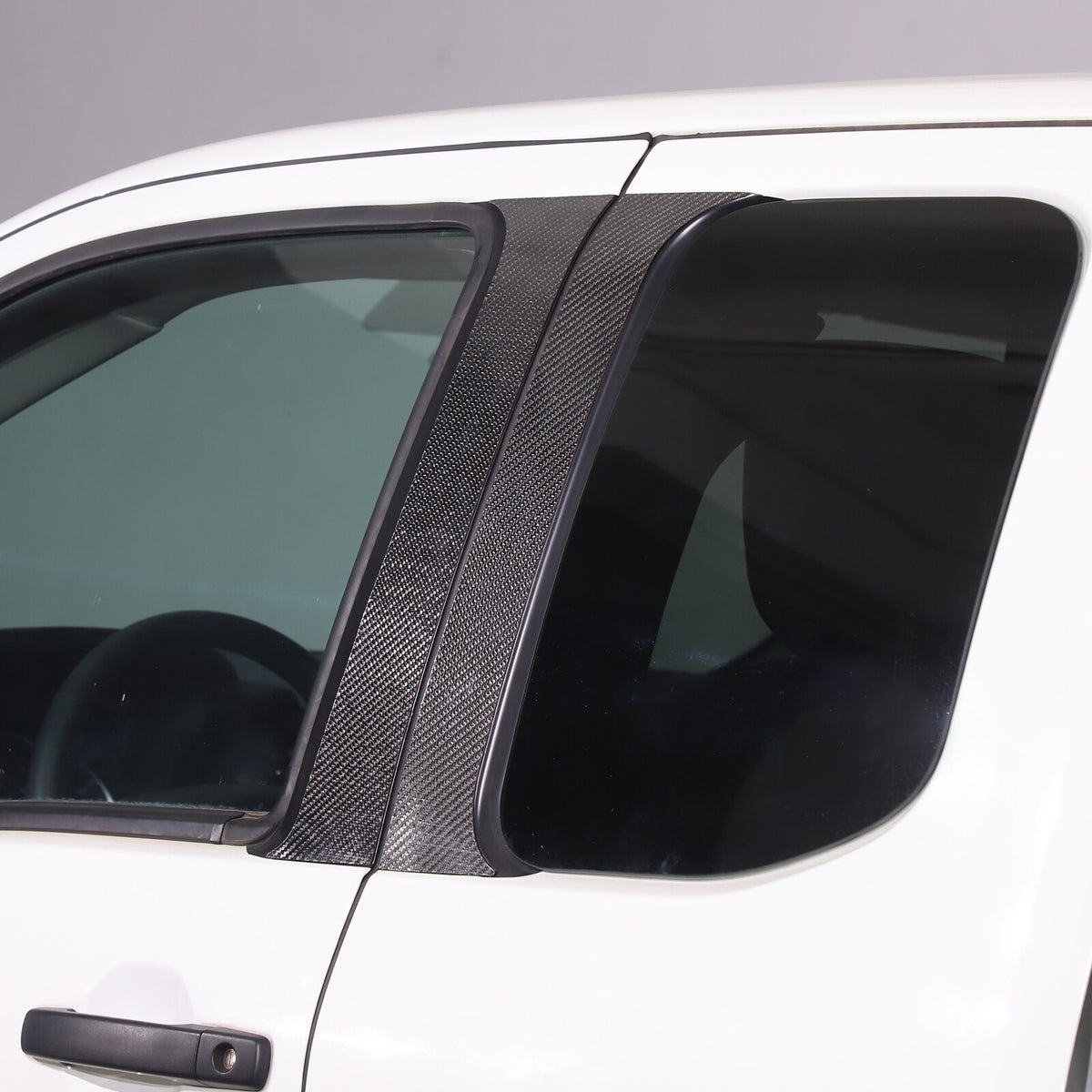Carbon Fiber Center Door Pillar Post Trim Cover For Nissan Frontier D41 2024+ 11