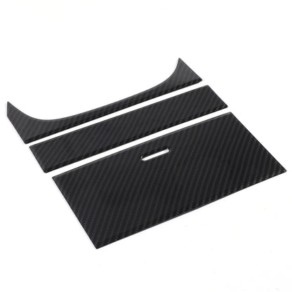 ABS Carbon Fiber Center Console Gear Shift Box Trim Set For Jaguar F-TYPE 13-18 13