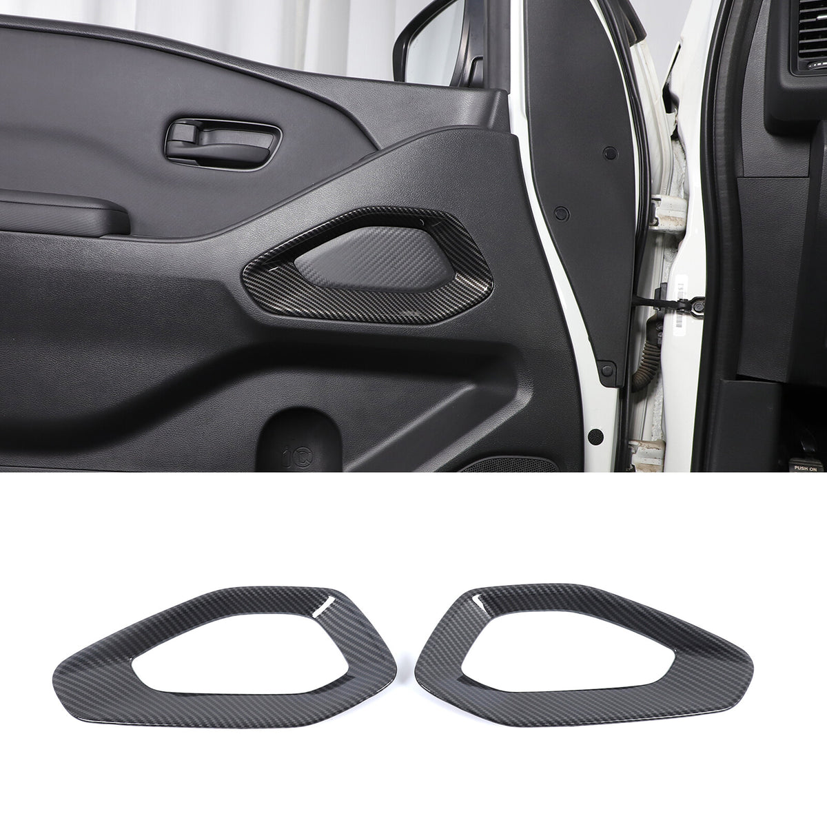 15pcs Carbon Fiber ABS Interior Cover Trim Kit Set For Nissan Frontier 2022-24 13