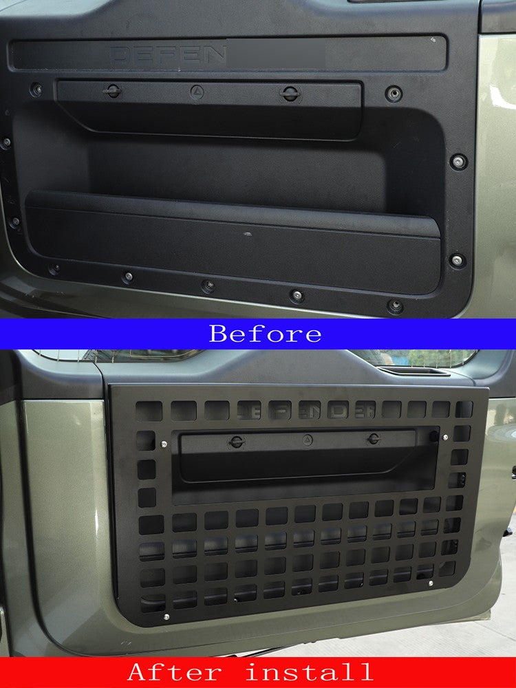 Rear Door Tailgate Table Storage Shelf Molle Panel For LR Defender L316 20+ 17