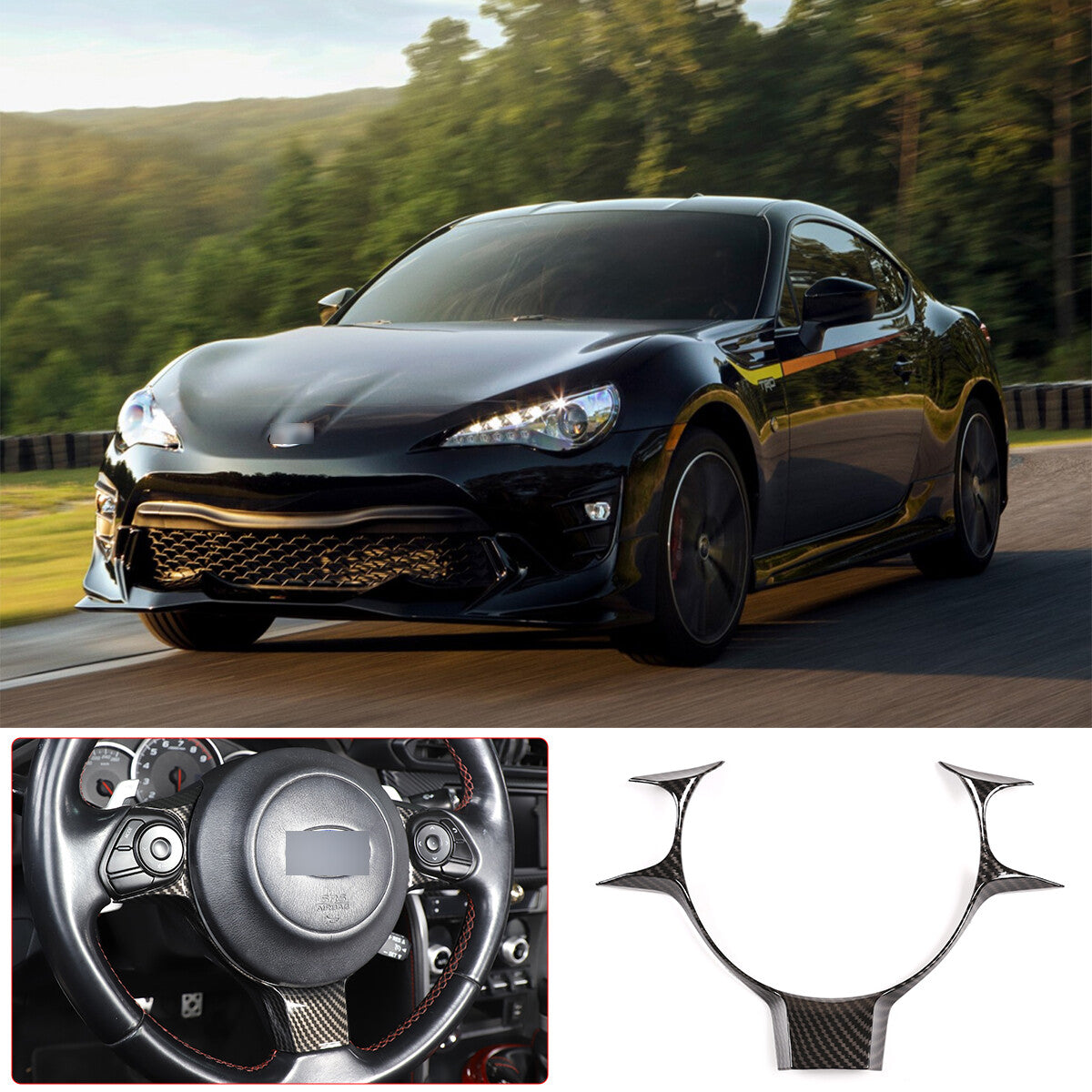 ABS Carbon Fiber Interior Center Console Trim Set For GR86/BRZ 2022-2024 US - Variants 11-15 51