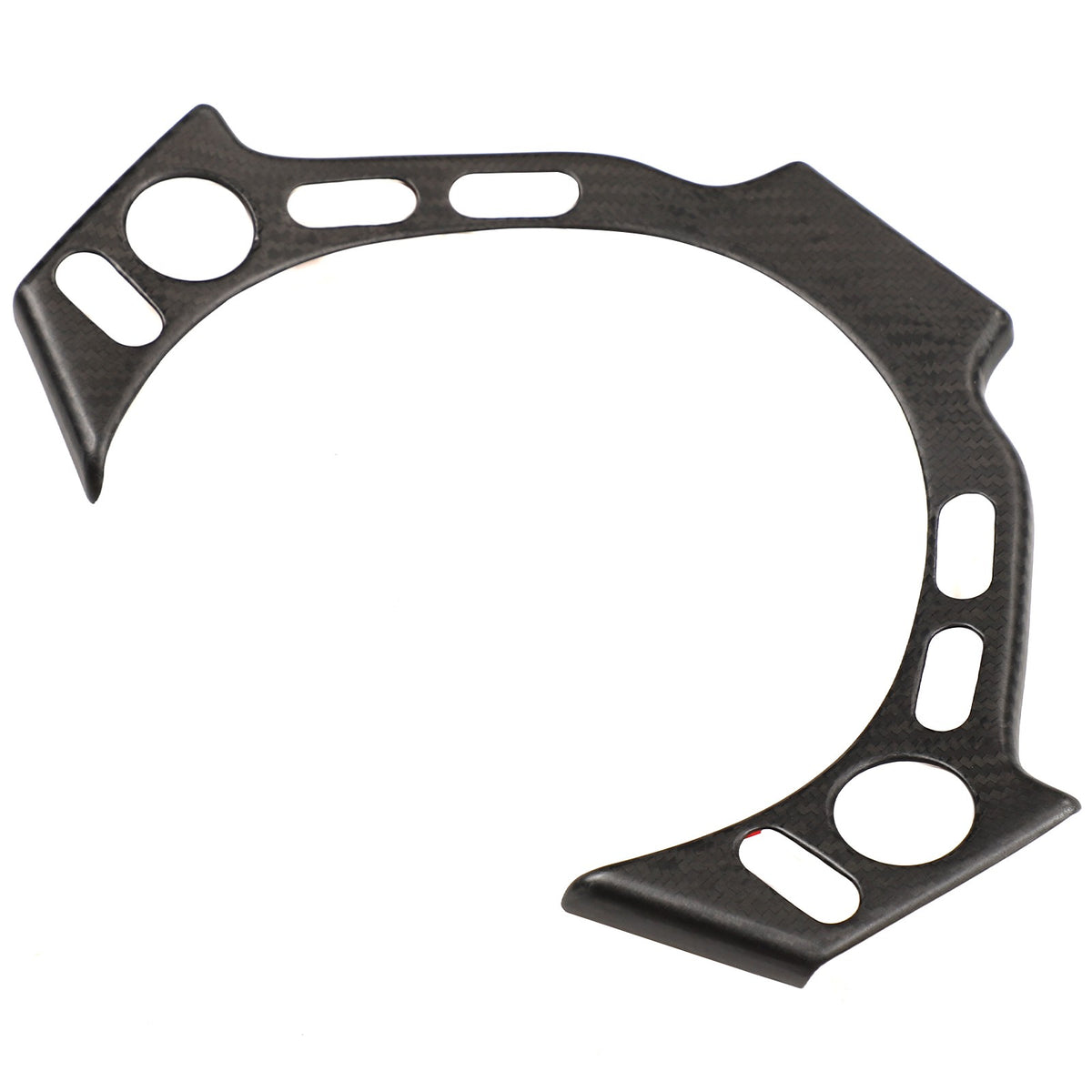 Matte Real Carbon Fiber Steering Wheel Button Trim For Nissan GTR R35 2008‑2016 8