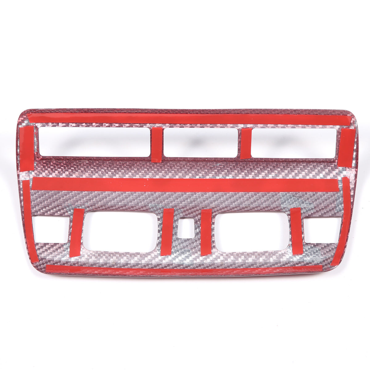 Red Real Dry Carbon Fiber Reading Light Trim Frame Cover For Corvette C8 2020-26 4