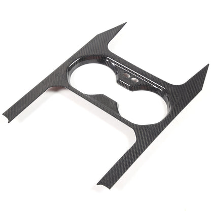 Real Carbon Fiber Center Water Cup Holder Cover Trim For BMW 5 Series G60 i5 24+ 6