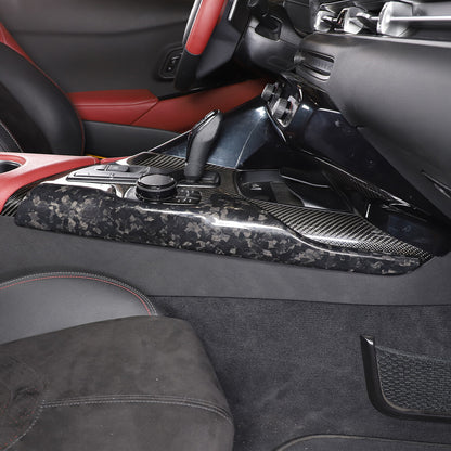 Forged Style Center Control Gear Side Panel Trim For GR Supra A90 A91 2019-24 12