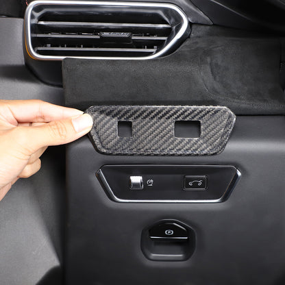 Real Carbon fiber Door Tailgate Switch Button Cover Trim For Lotus EMIRA 2021-25 11