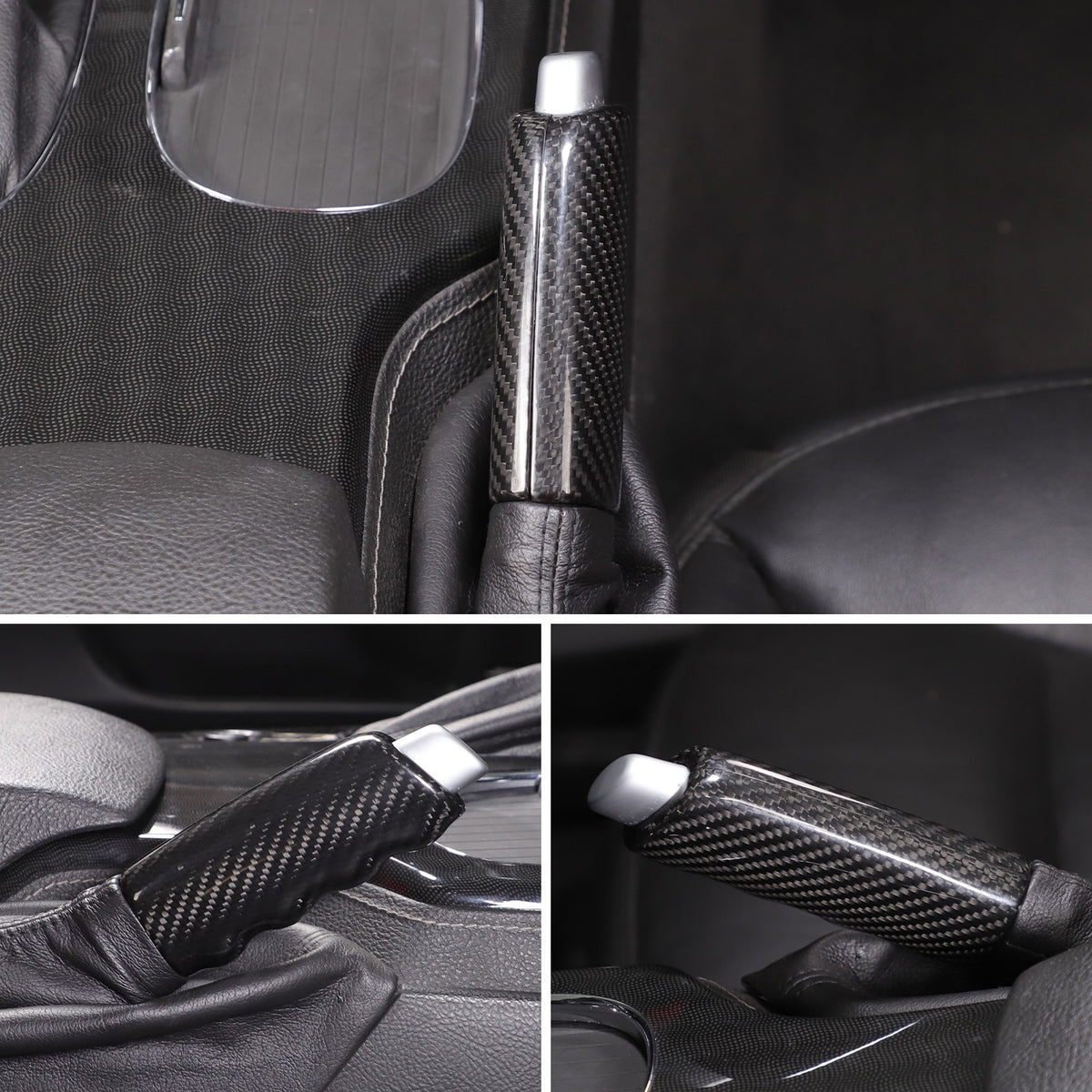 Real Carbon Fiber Emergency Brake Handle Cover Trim For Corvette C6 2005-2013 US 5