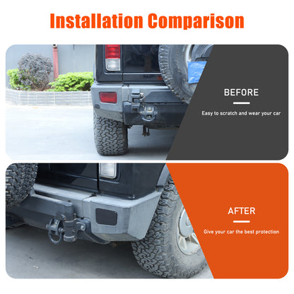Smoked Black Rear Tail Light Lamp Decor Cover Trim For Hummer H2 2003-2009 16