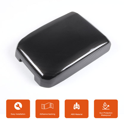 ABS Carbon Fiber Center Console Armrest Box Cover For Toyota Tacoma 2016-23 5