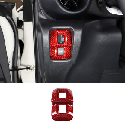 Red Real Carbon Fiber Interior Center Console Trim Set Kit For Subaru BRZ 22+ 110