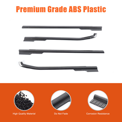 ABS Carbon Fiber Exterior Window Bottom Sill Trim For Ford Maverick 22-24 US 18