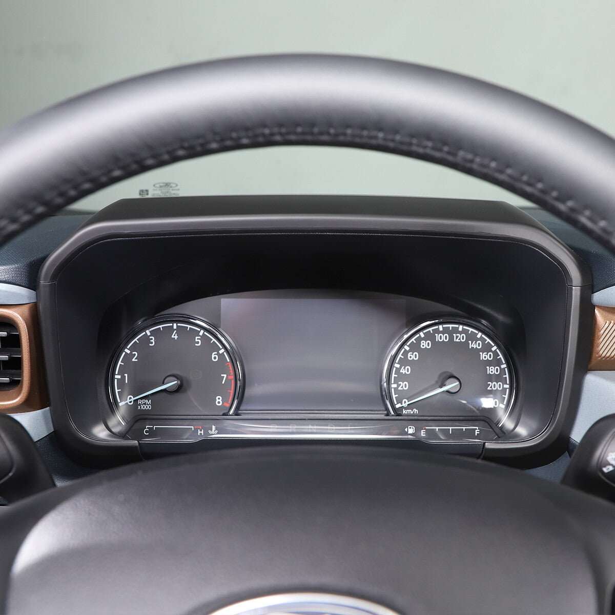 For Ford Maverick 2022 Central Control Dashboard Trim Cover ABS Matte Black 6