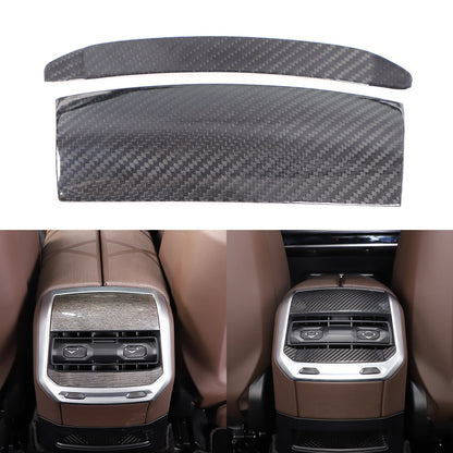 Real Carbon Fiber Rear Air Vent Outlet Cover Trim For BMW 7 Series G70 2023-2024 7