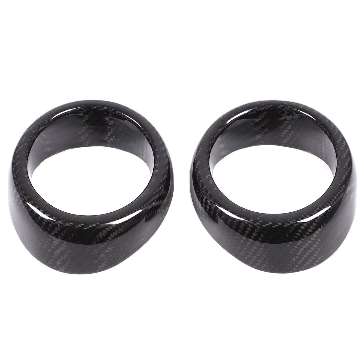 Real Carbon Fiber Front Fog Light Bezel Trim For Infiniti G Series 2010-2013 13
