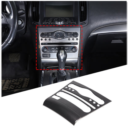 ABS Carbon Fiber Center Interior Trim Cover Set For Infiniti G25 G37 2009-2013 16