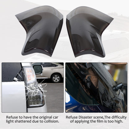 Smoked Black Rear Tail Light Guard Decor Cover Trim Bezel For Lexus GX460 10-23 19