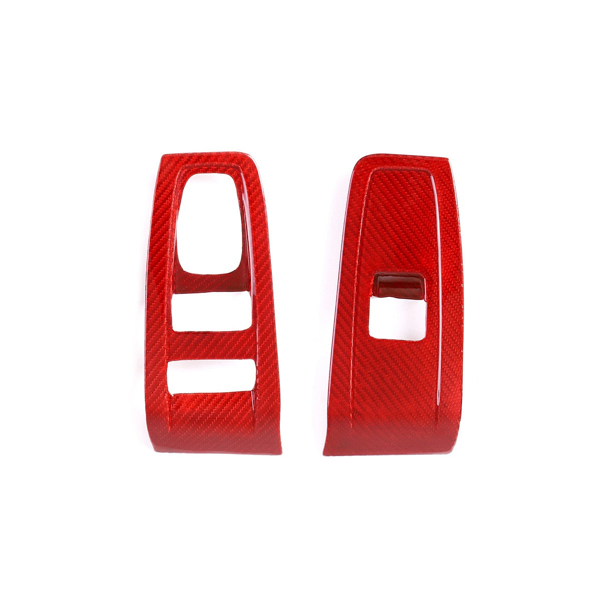 Red Real Carbon Fiber Interior Center Console Trim Set Kit For Subaru BRZ 22+ 74