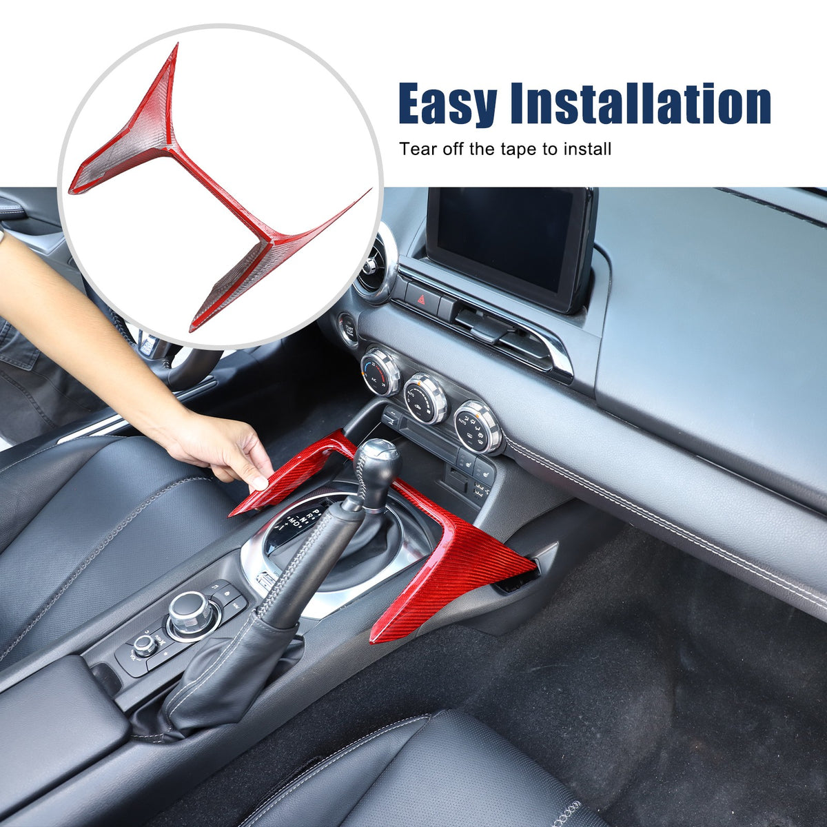 Red Real Carbon Fiber Interior Full Interior Trim For Mazda MX-5 Miata 2016-2026 - Variants 1-5 9