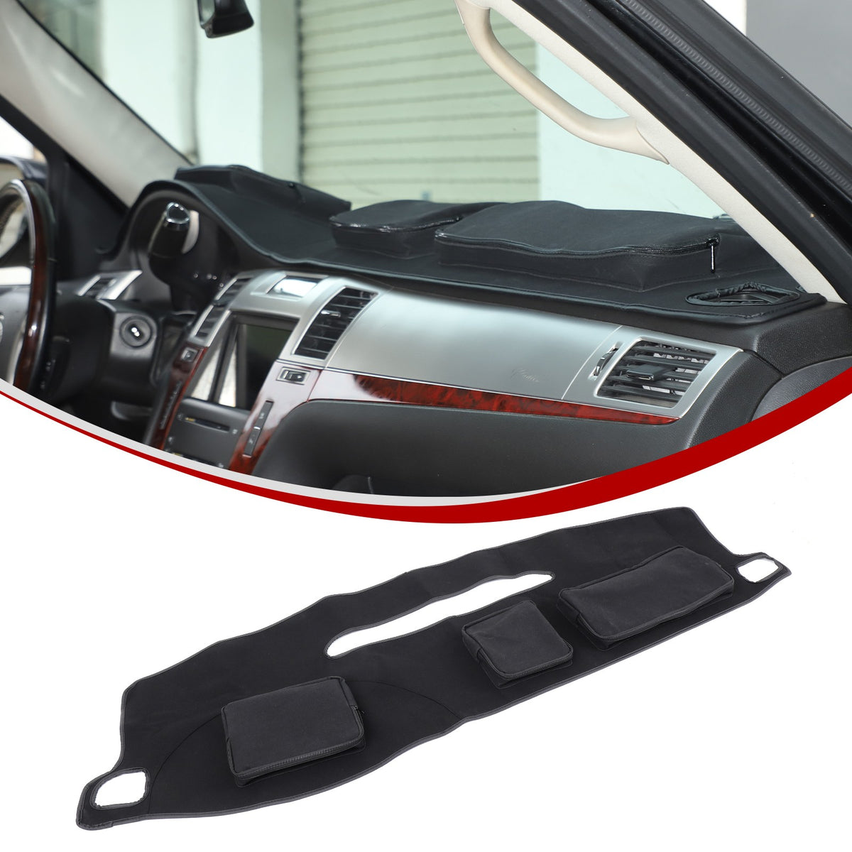 Interior Center Console Dashboard Storage Bag For Cadillac Escalade 2007-14 17