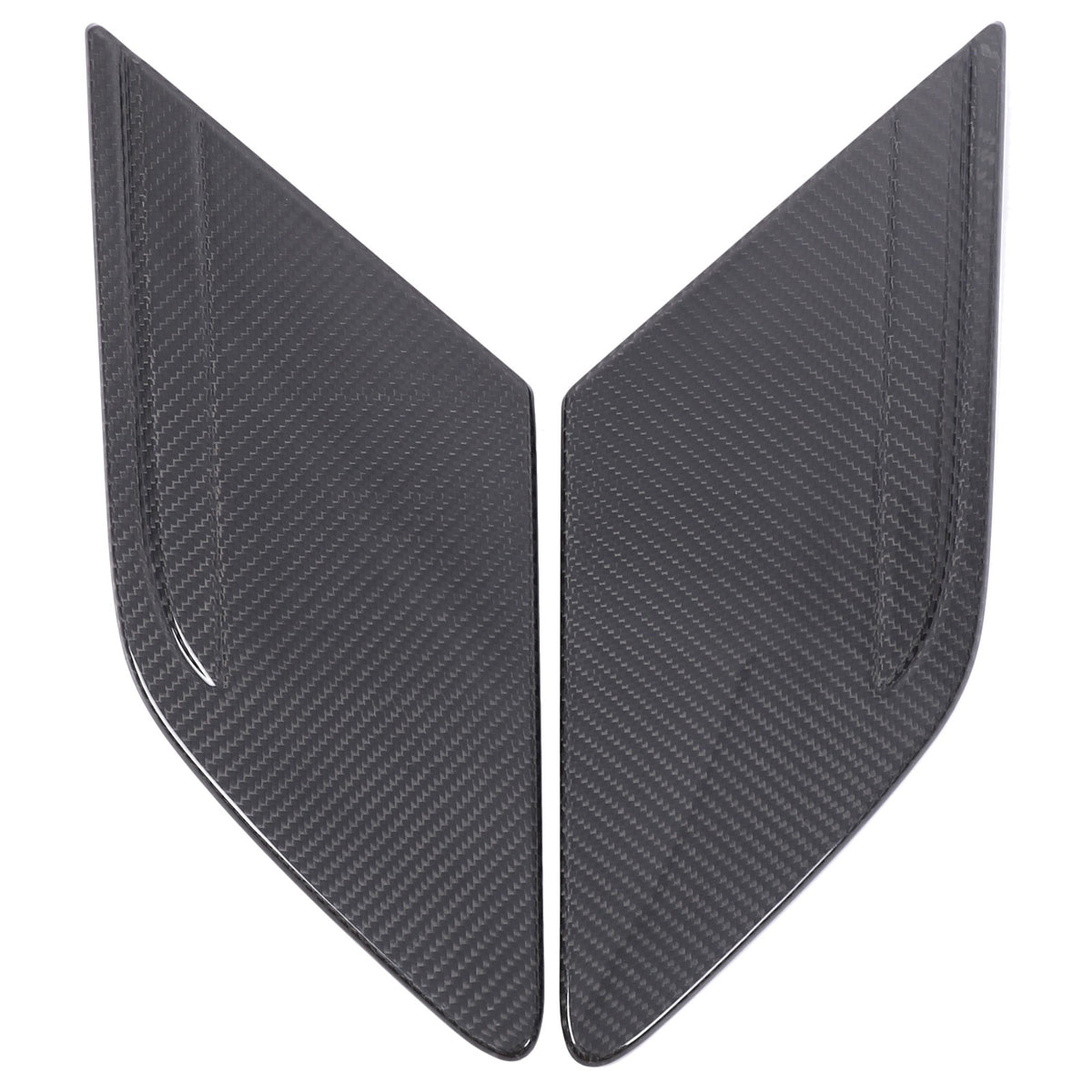 Real Carbon Fiber Hood Side Trim Cover Set for LR Range Rover Sport L461 2023+ 11