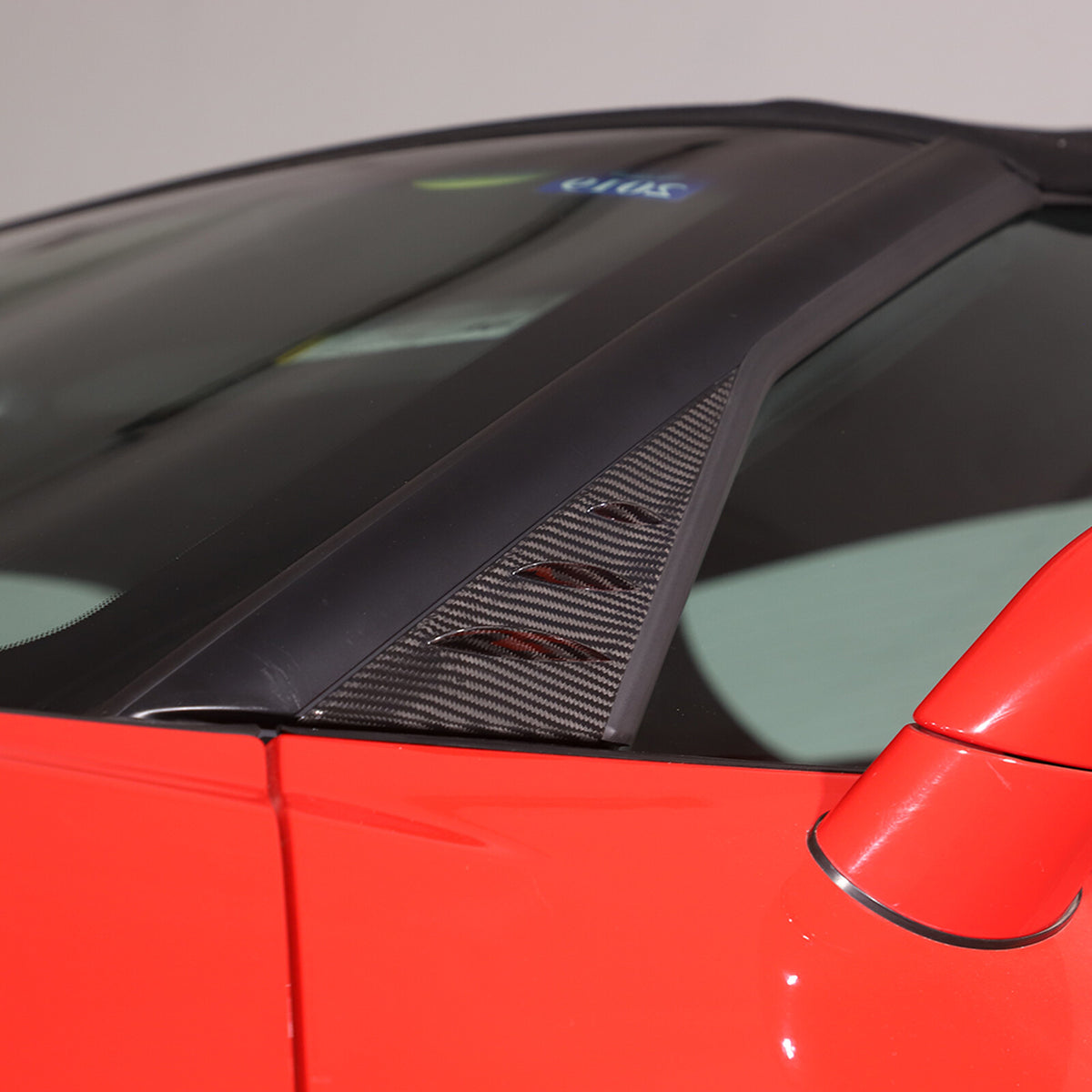 Real Carbon Fiber Window Triangle A-Pillar Cover Trim For Corvette C6 2005-13 12