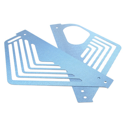 Blue Real Carbon fiber Engine Bay Side Panel Cover Overlay For Corvette C8 Coupe 16