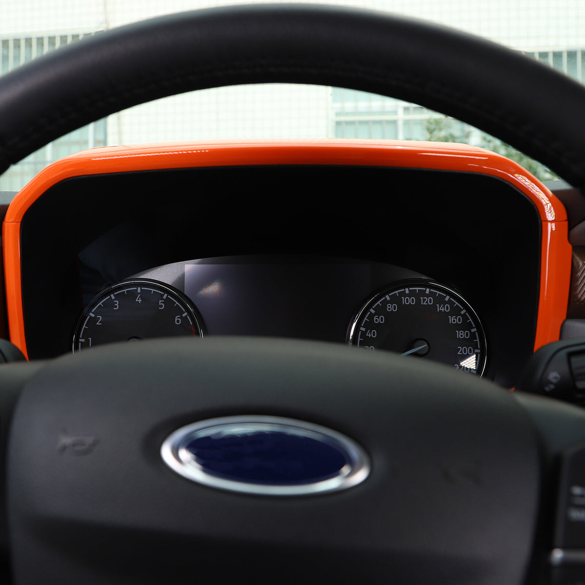 For Ford Maverick 2022-2023 Orange Dashboard Instrument Panel Frame Cover Trim 6