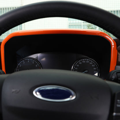 For Ford Maverick 2022-2023 Orange Dashboard Instrument Panel Frame Cover Trim 6