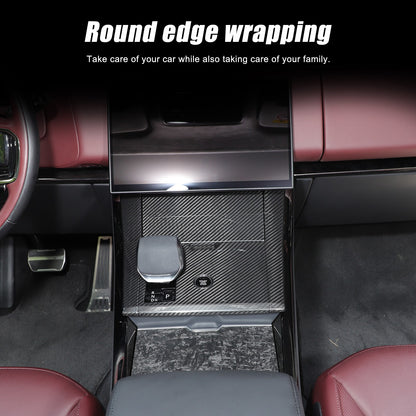 Real Carbon Fiber Center Gear Shift Panel Trim For LR Range Rover Sport L461 23+ 15
