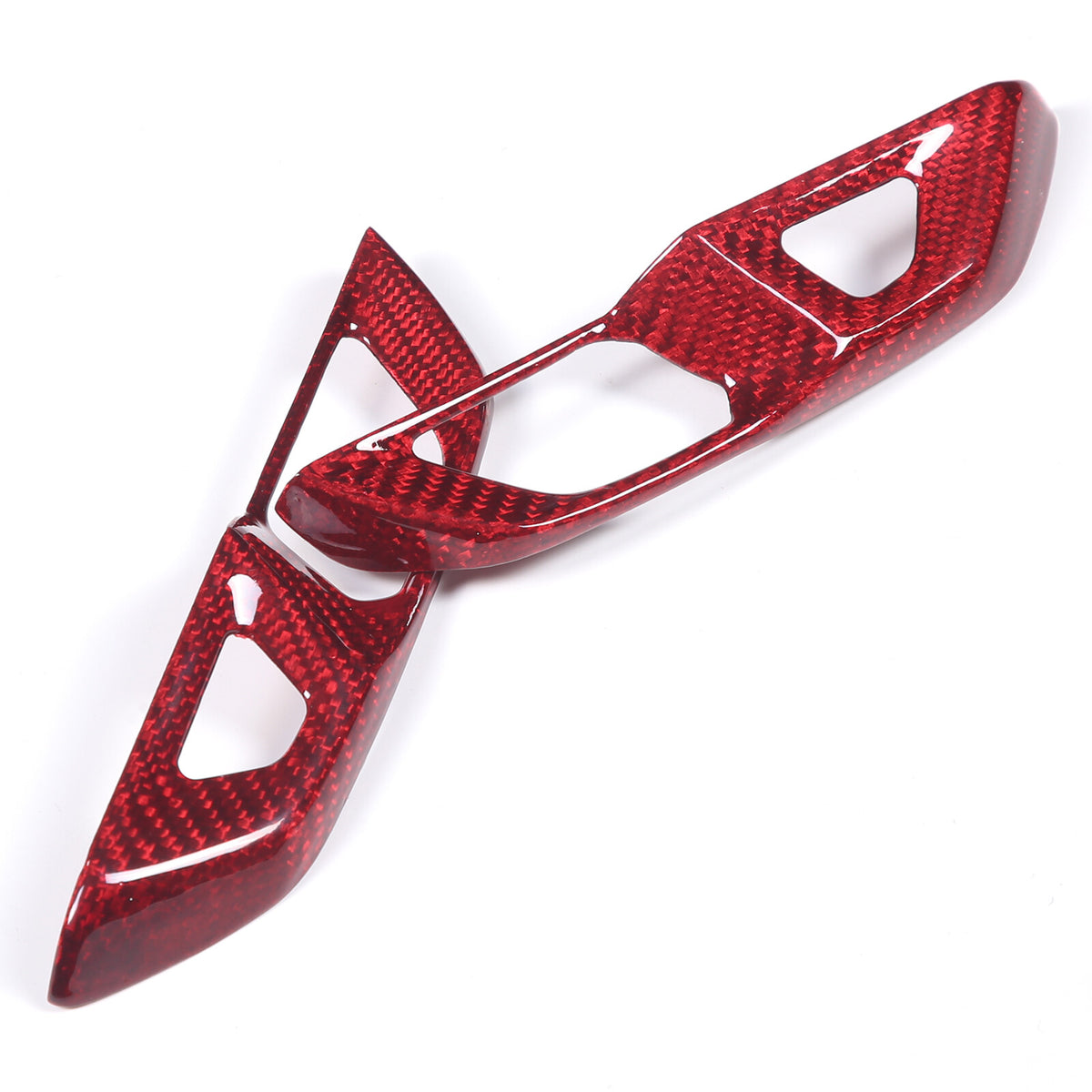 Red Real Carbon Fiber Interior Trim for Corvette C8 20-25 41
