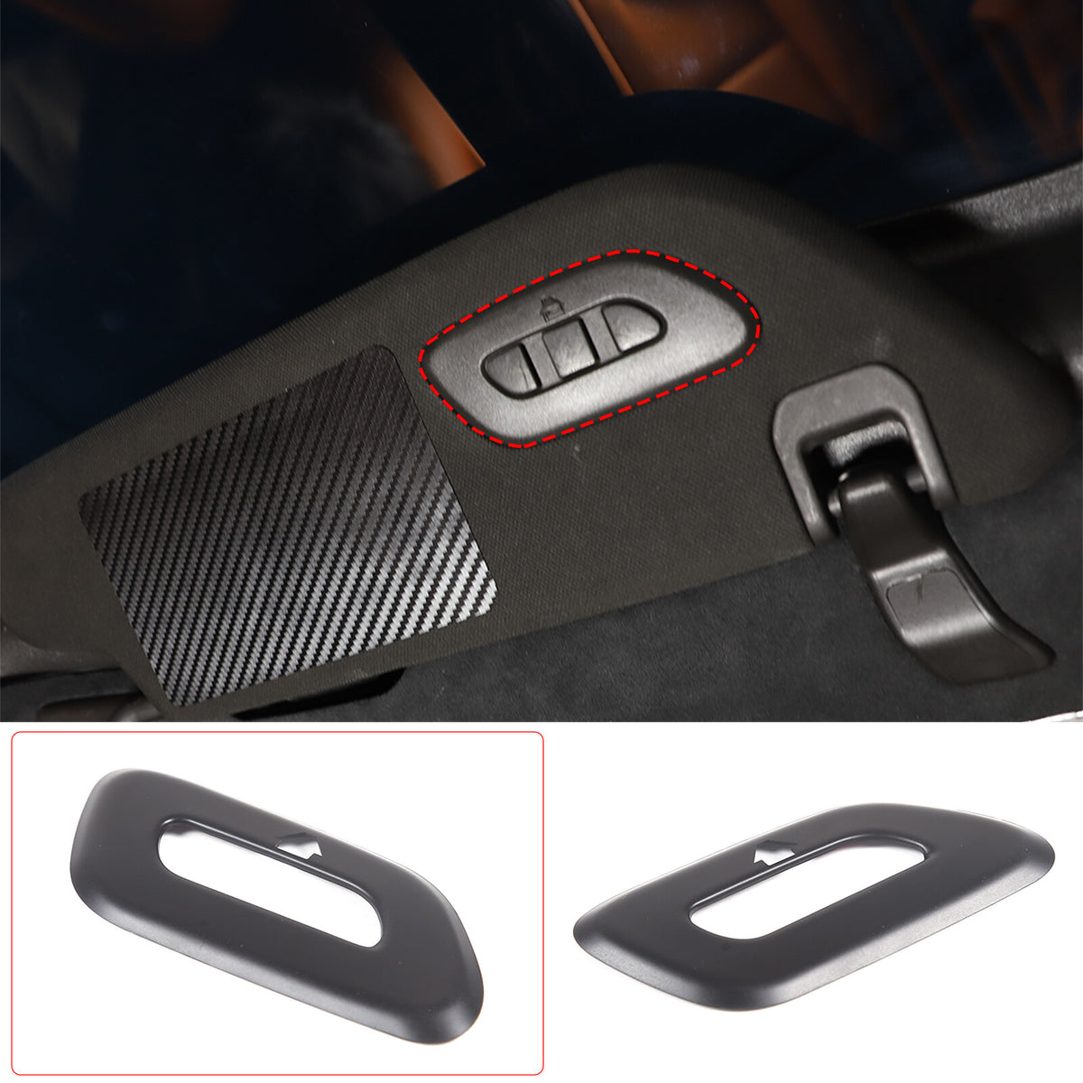 Matte Black ABS Full Interior Set Cover Trim Kit For Corvette C8 2020-25 - Styles 21-25 22
