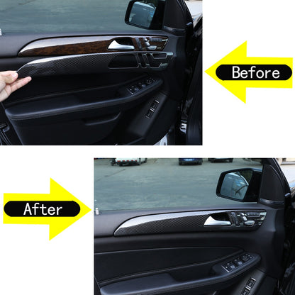Carbon Fiber ABS Center Console Panel Trim For Benz ML W166/GL X166 2013‑2015 17