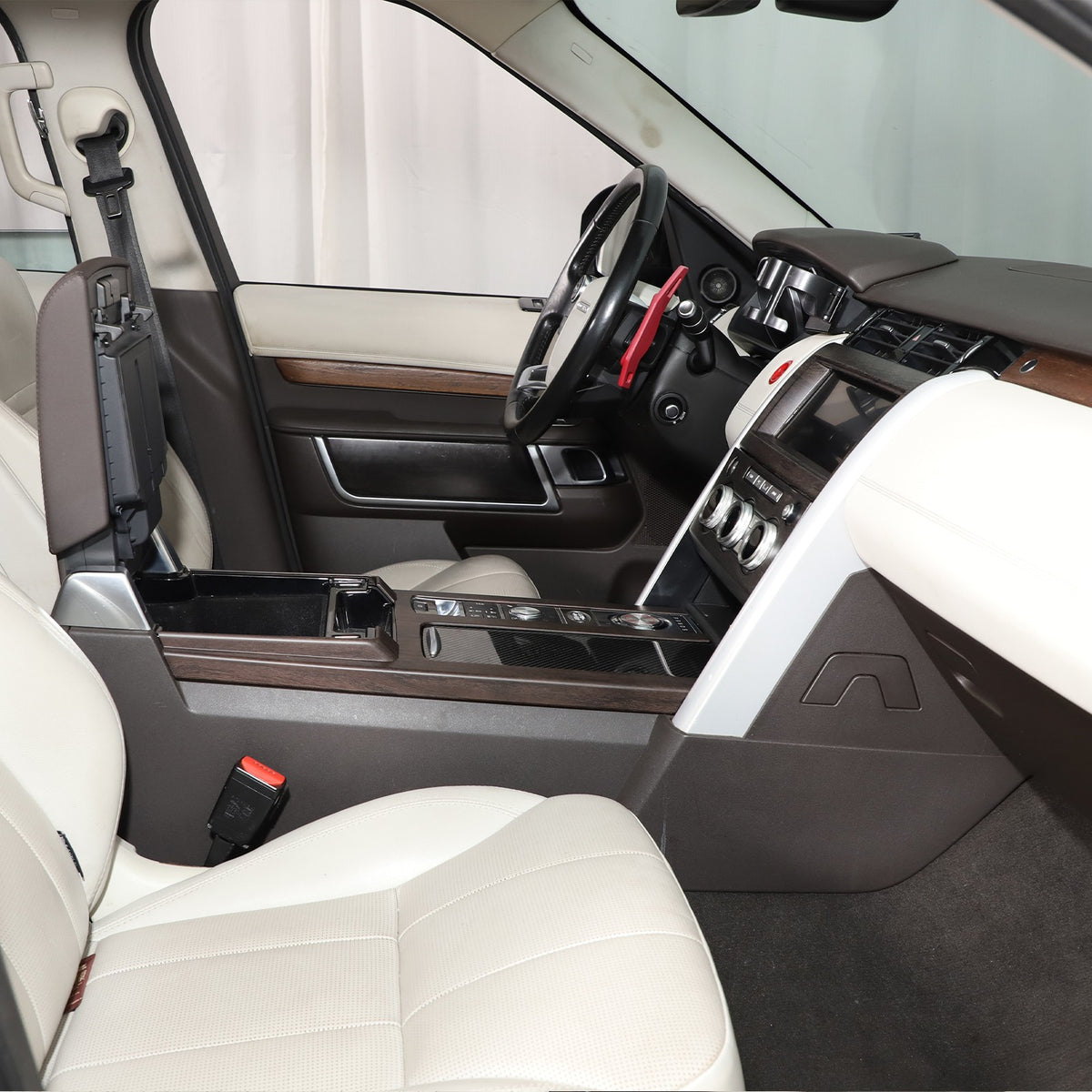 3pcs Wood Grain Center Console Trim Kit For Land Rover Discovery 5 L462 2017-20 14