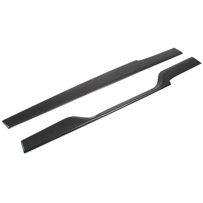 Real Dry Carbon Fiber Center Console Interior Trim Cover For Tesla Model S 23+ 81