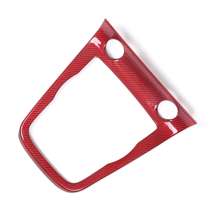 Red Real Carbon fiber Center Console Panel Trim Frame for Jaguar F-type 2013-22 14