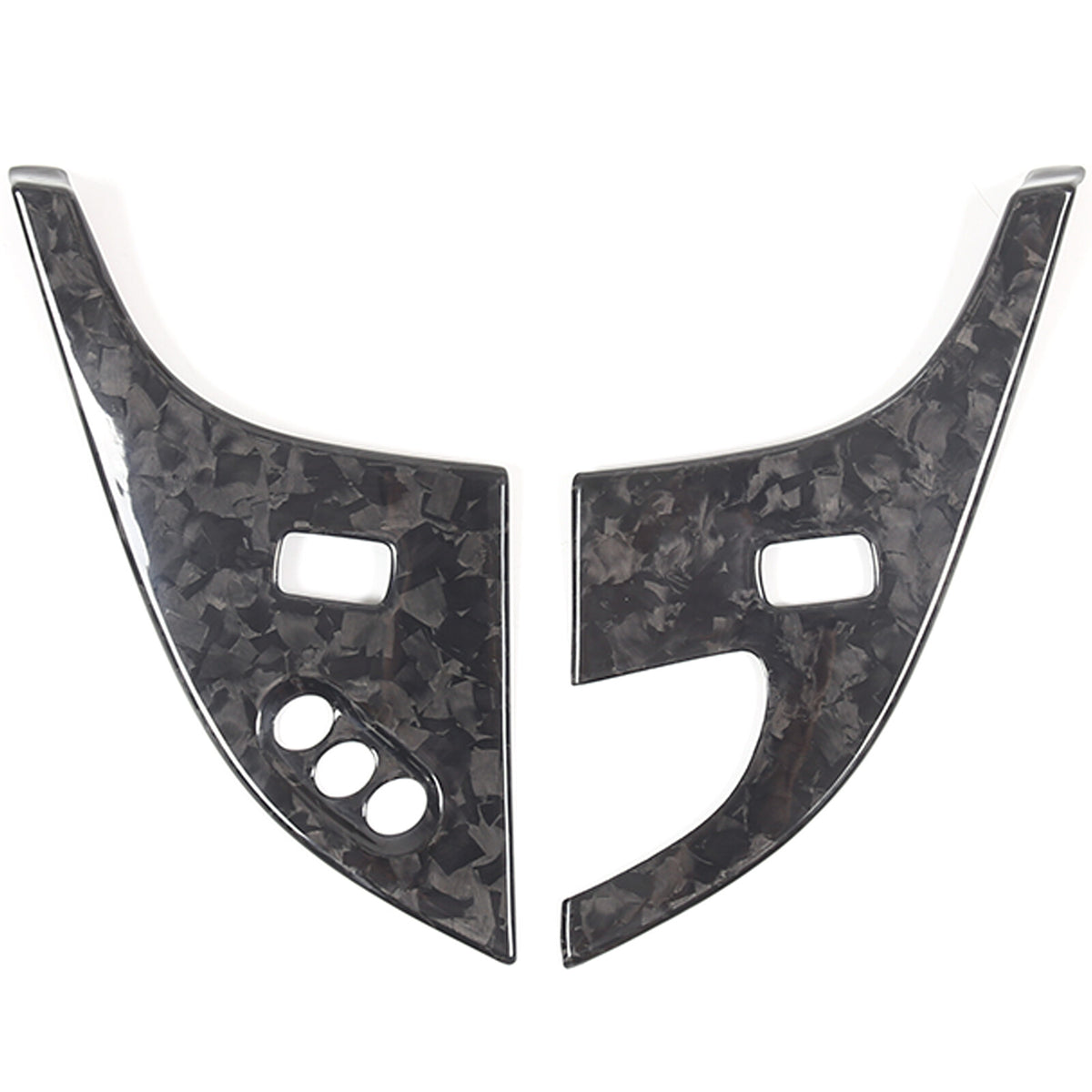 Forged Real Carbon Fiber Full Interior Set Decor Cover Trim Kit for Corvette C6 33